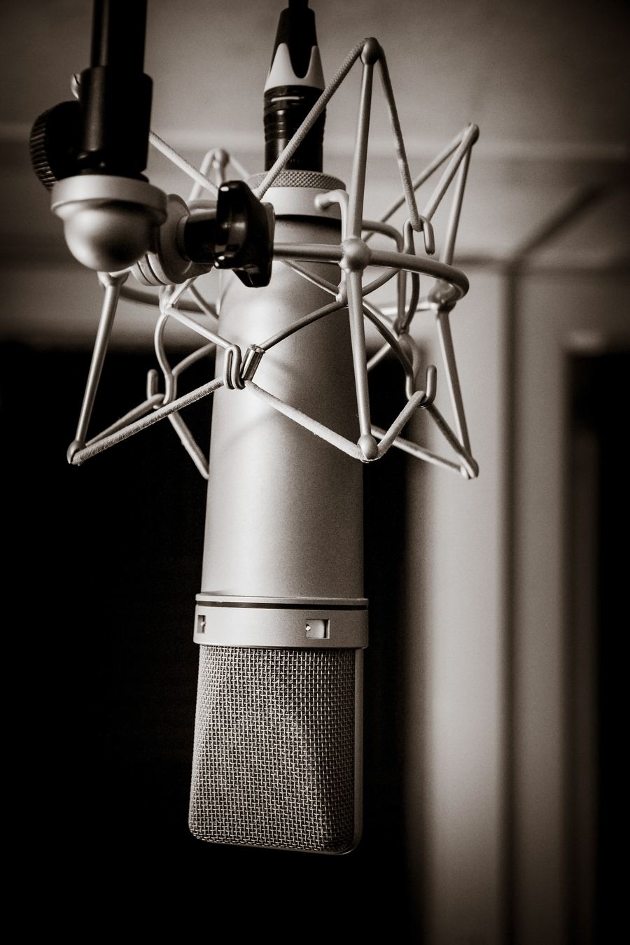 Microphone Neumann U87 en studio